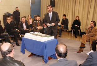 O vicepresidente, durante o acto de presentación