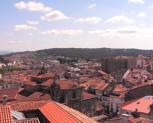 Vistas da cidade de Santiago dende a Facultade de Historia