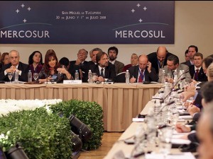 Cristina Fern&aacute;ndez, presidenta da Arxentina, fala no Cume do Mercosul en Tucum&aacute;n