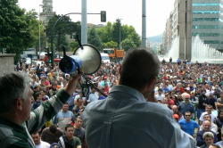 A marcha continuará este martes camiño de Santiago