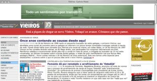 Cando Vieiros cumpría 11 anos, o ano pasado co vello deseño