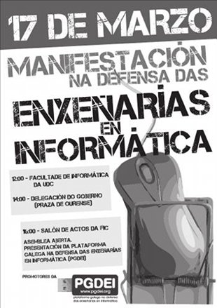 Cartel da manifestación