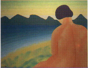 'Muller espida mirando o mare' (1970)