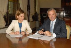 Elena Espinosa con Manuel Vázquez