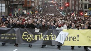 Marcha de apoio aos acusados o pasado mes de Nadal (clique para ampliar)