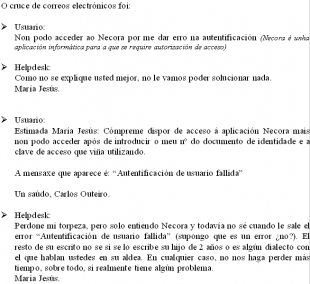 Pica para ler o cruce de mensaxes electrónicas