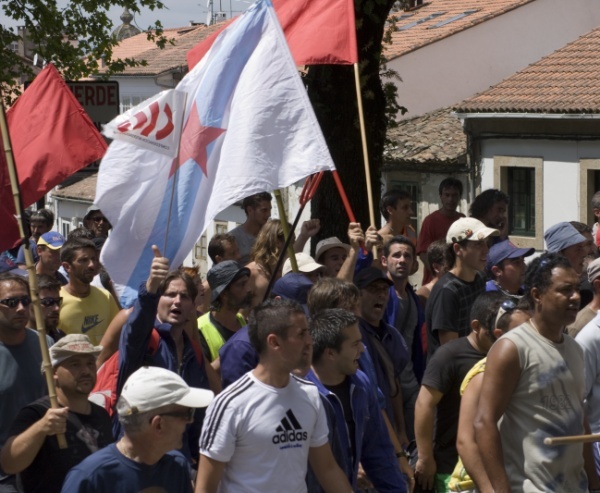 Mobilización en Compostela